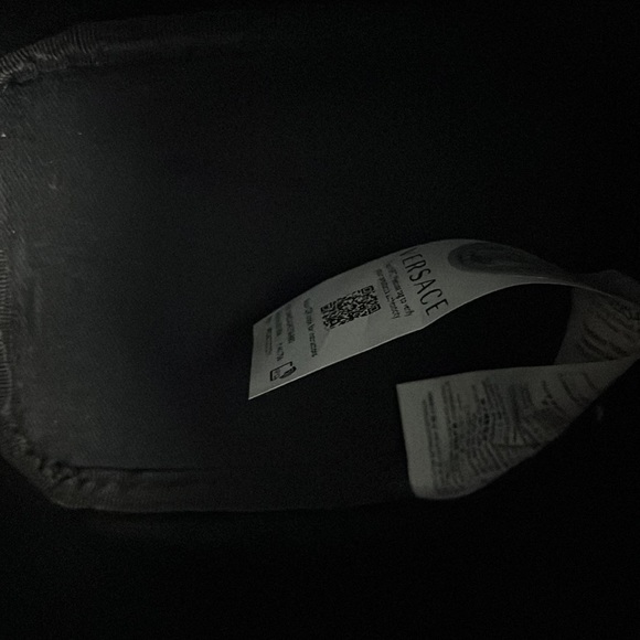 SALE! Versace La Greca Virtus metallic monogram bucket leather crossbody bag NEW - Picture 12 of 12